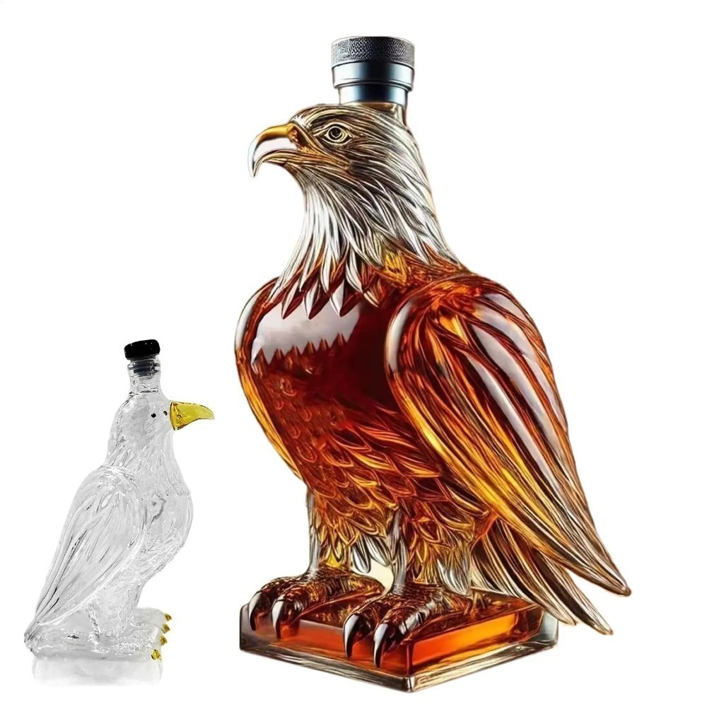 Wine Beer Spirits - Eagle Shape Whiskey Decanter Glass Dierenvormige