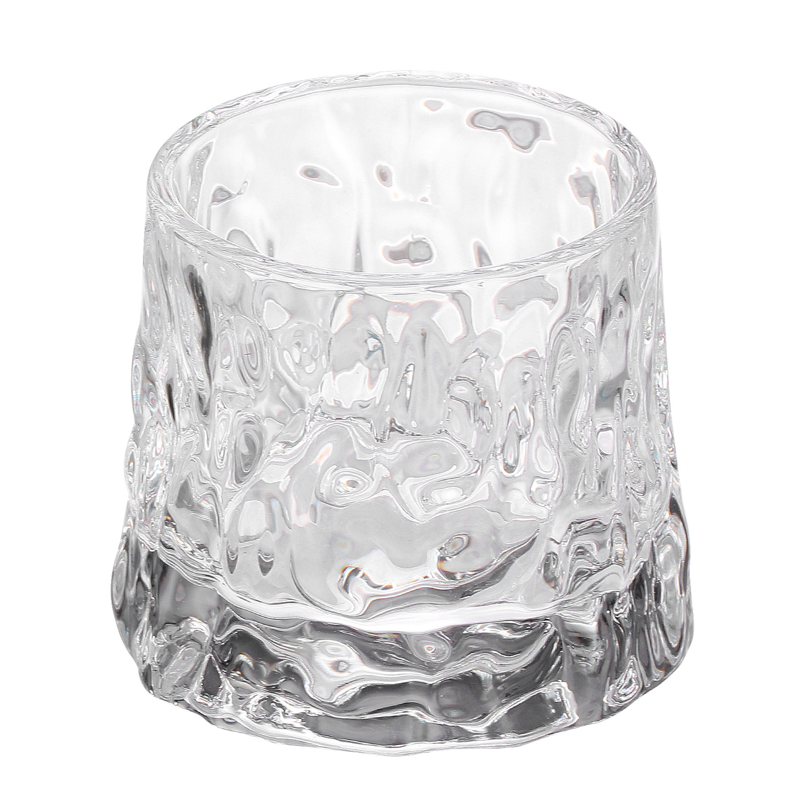Wine In Beer Glass - 1 Stuks Gehamerde Wijnbeker Premium Dikke