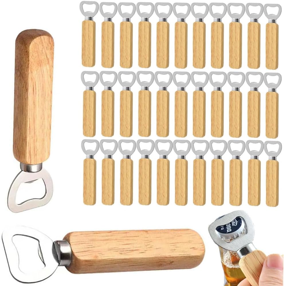 Wine Beer Spirits - Houten Flesopener Bierblikopener Huishoudelijke Keuken Bar