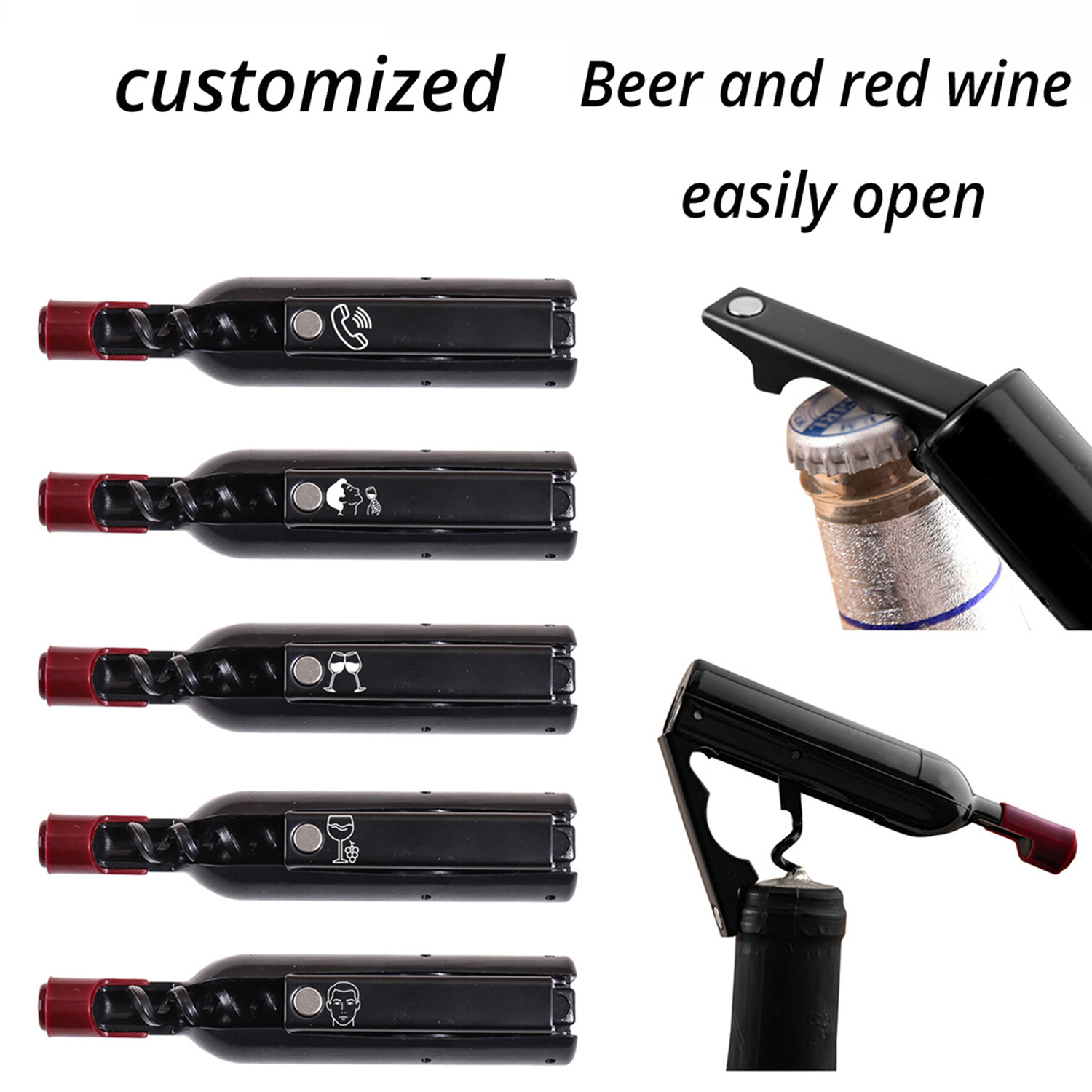 Flessenvormige magneten met aa - Wine With Beer Name recensie en prijs