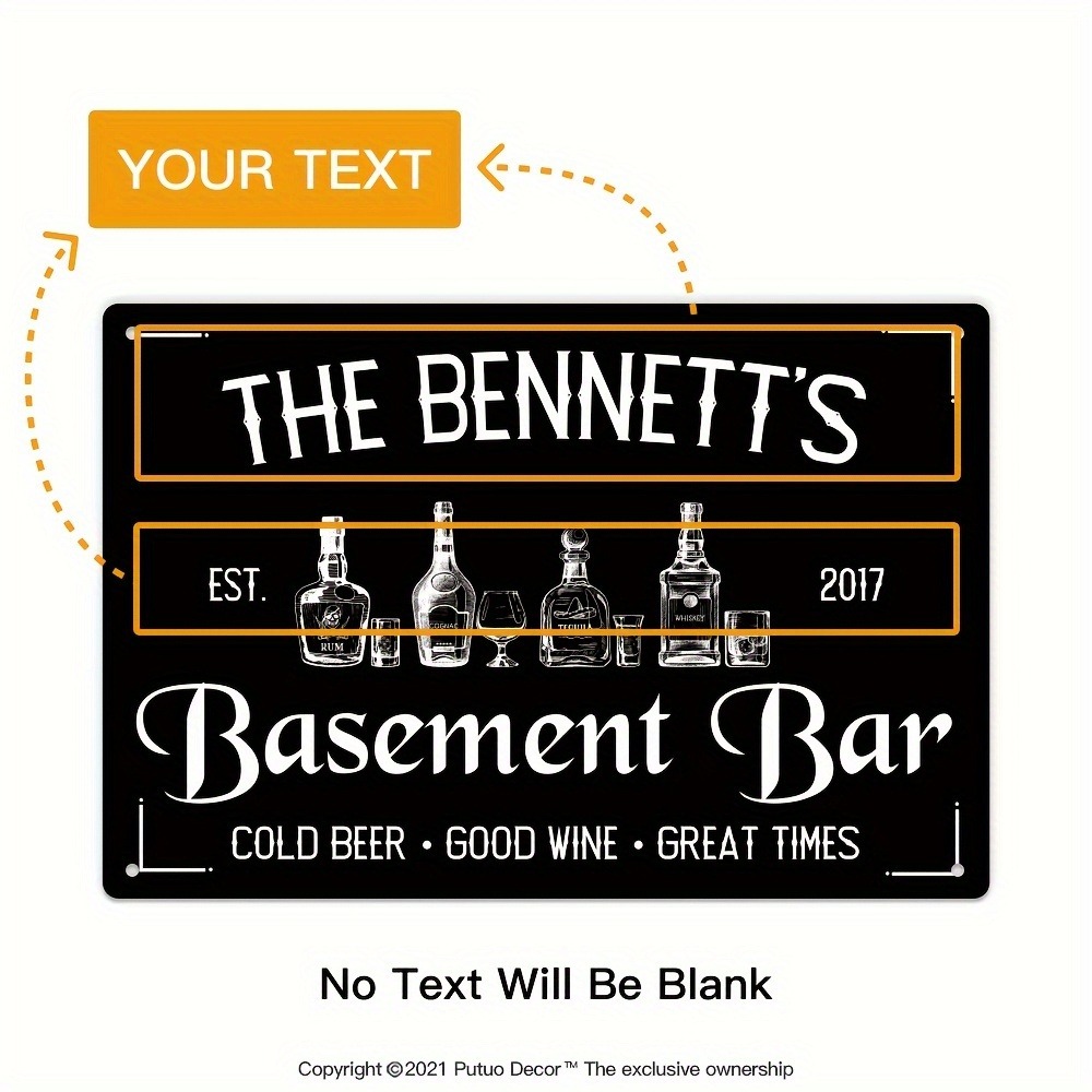 1 stuk gepersonaliseerde metal - Wine With Beer Name recensie en prijs
